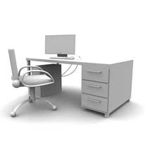 White Desk and Chair